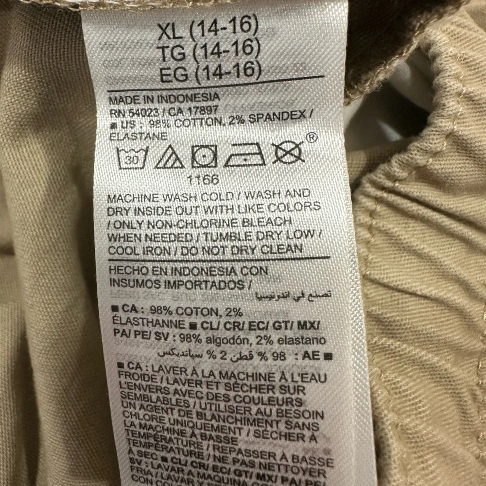 Old Navy Pants Boys Medium Beige Chino Casual Stylish Youth Kids XL(14-18)‎